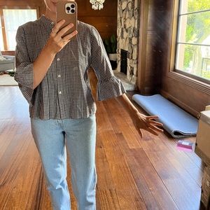 Gingham Madewell top
